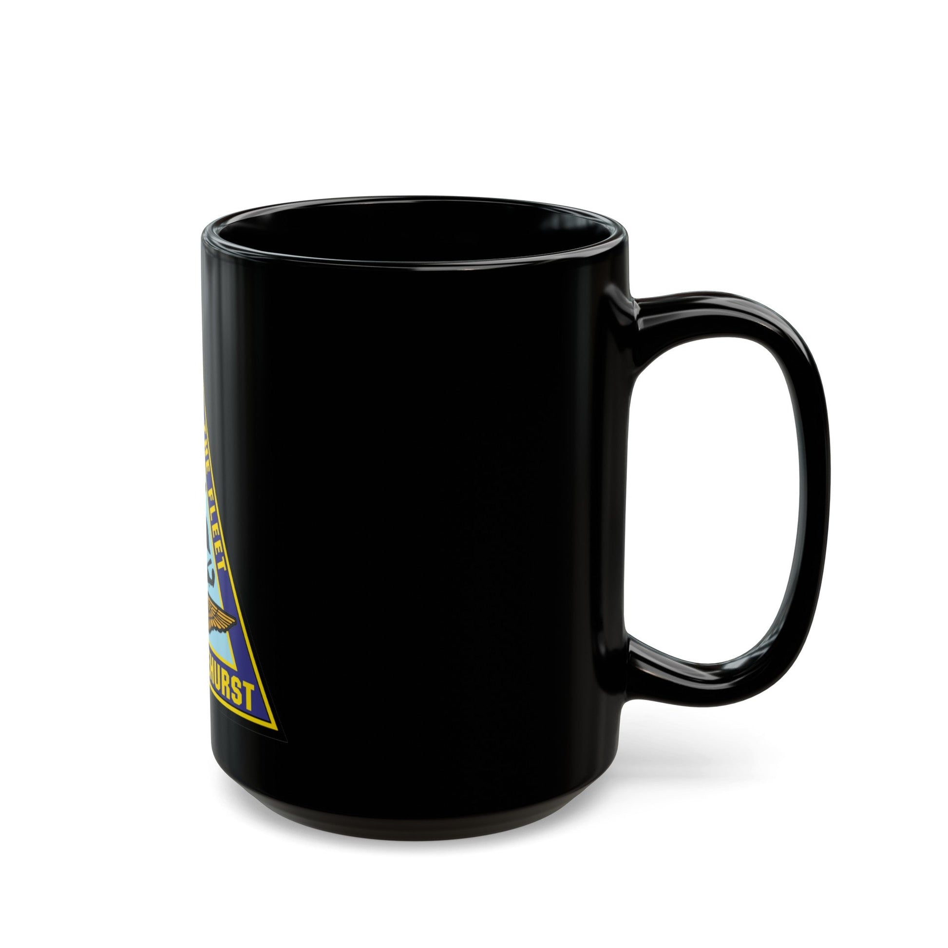 NAS Lakehurst (U.S. Navy) Black Coffee Mug-The Sticker Space