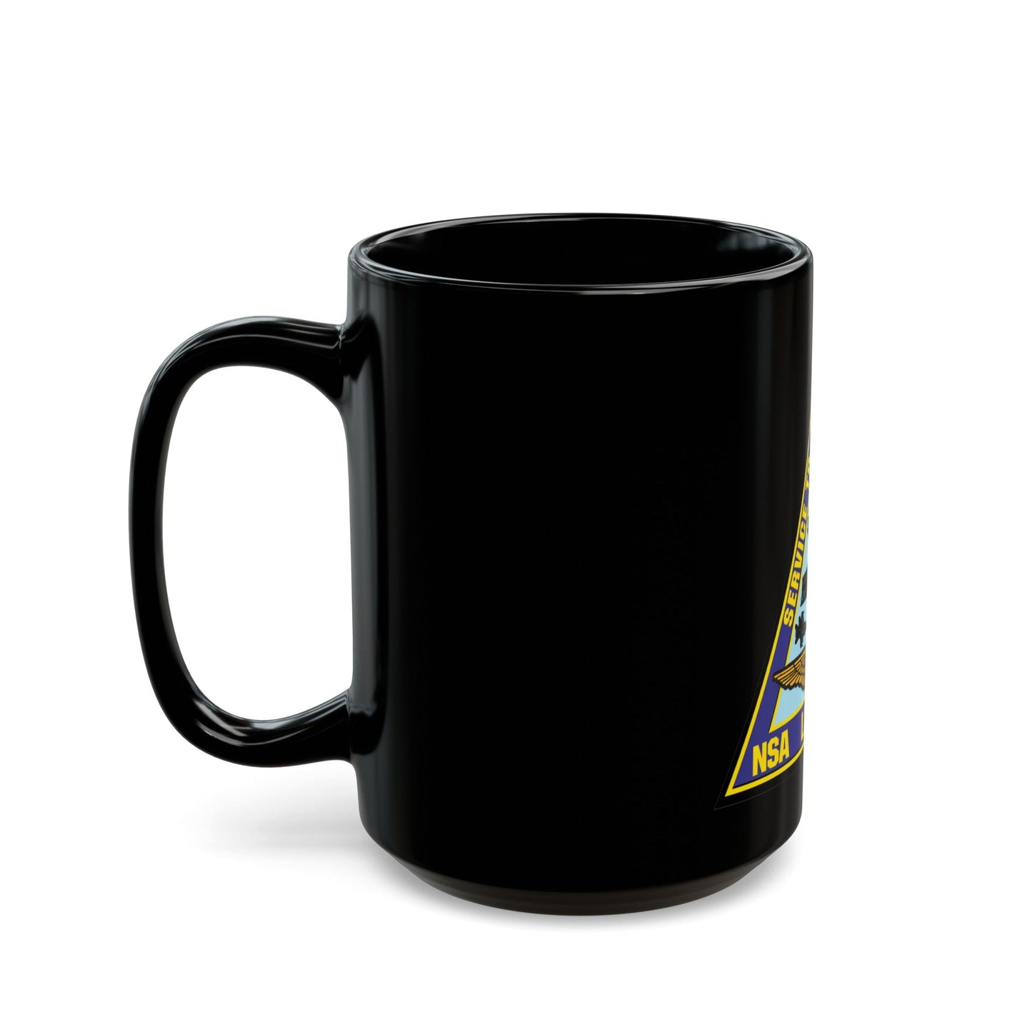 NAS Lakehurst (U.S. Navy) Black Coffee Mug-The Sticker Space