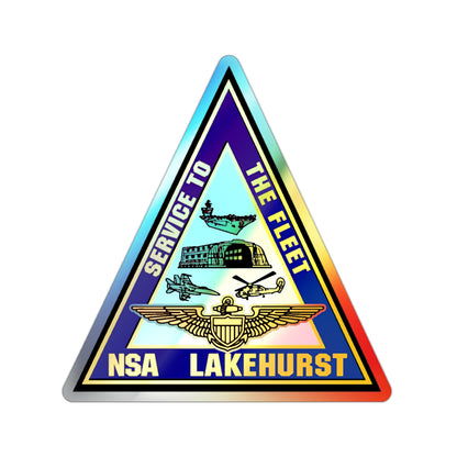 NAS Lakehurst (U.S. Navy) Holographic STICKER Die-Cut Vinyl Decal-2 Inch-The Sticker Space