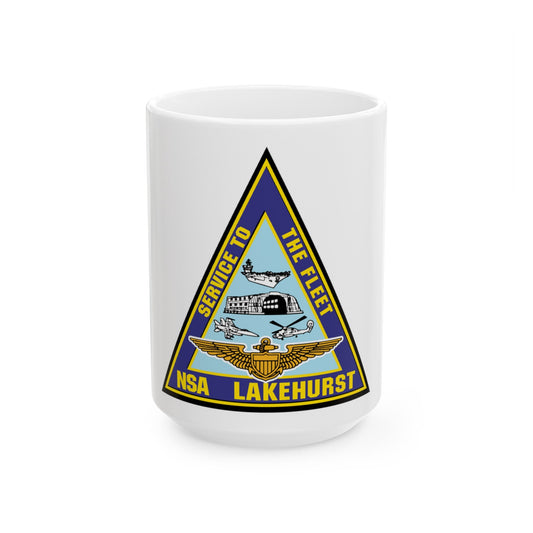 NAS Lakehurst (U.S. Navy) White Coffee Mug-15oz-The Sticker Space