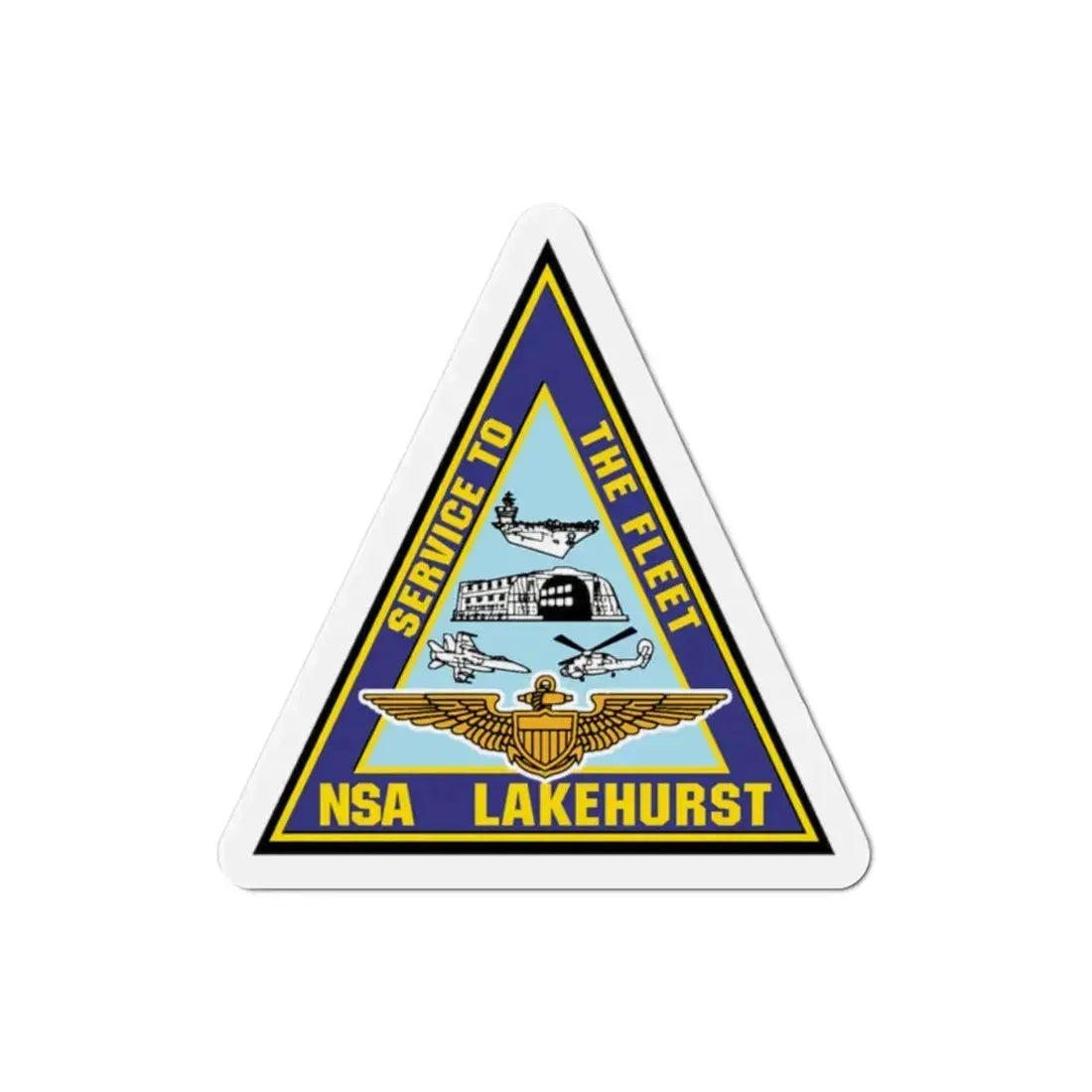 NAS Lakehurst (U.S. Navy) Refrigerator Magnet 2 Inch - The Sticker Space