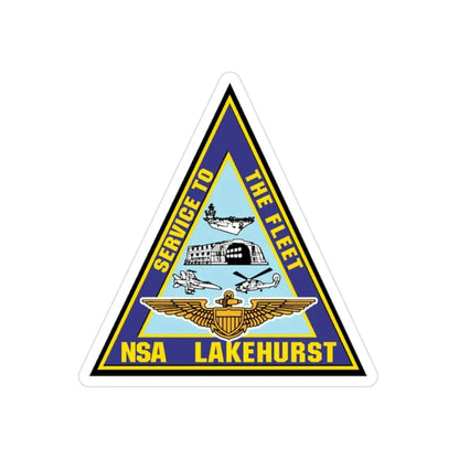 NAS Lakehurst (U.S. Navy) Transparent STICKER Die-Cut Vinyl Decal 2 Inch Transparent - The Sticker Space