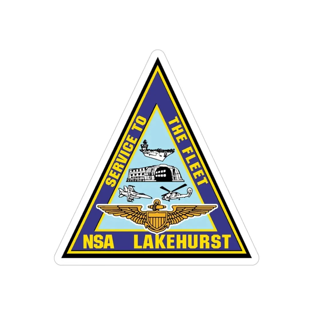 NAS Lakehurst (U.S. Navy) Transparent STICKER Die-Cut Vinyl Decal - The Sticker Space