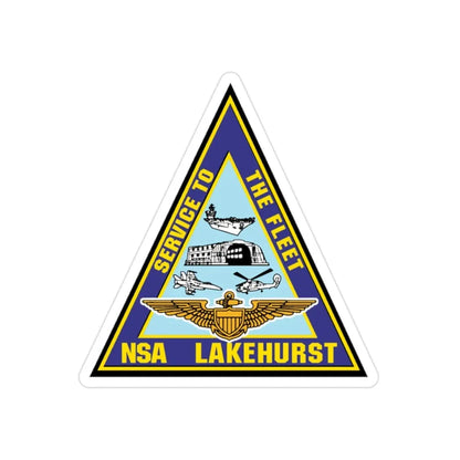 NAS Lakehurst (U.S. Navy) Transparent STICKER Die-Cut Vinyl Decal - The Sticker Space