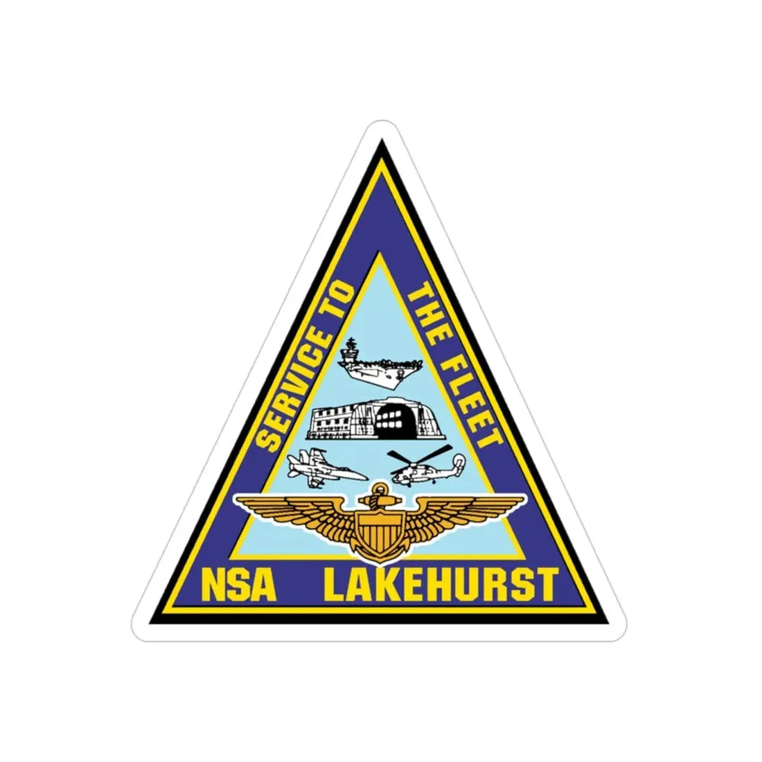 NAS Lakehurst (U.S. Navy) Transparent STICKER Die-Cut Vinyl Decal - The Sticker Space
