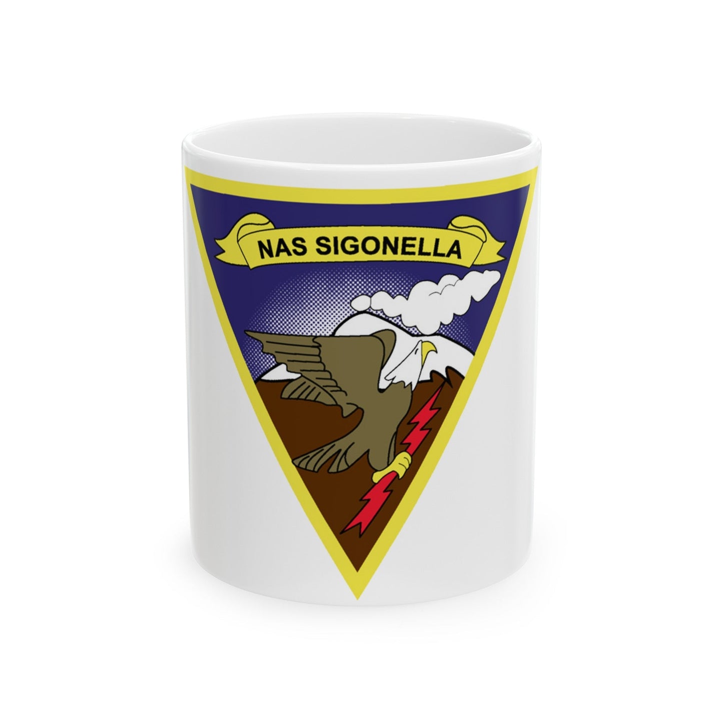 NAS Sigonella (U.S. Navy) White Coffee Mug-11oz-The Sticker Space