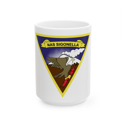 NAS Sigonella (U.S. Navy) White Coffee Mug-15oz-The Sticker Space