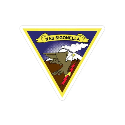 NAS Sigonella (U.S. Navy) Transparent STICKER Die-Cut Vinyl Decal 2 Inch Transparent - The Sticker Space