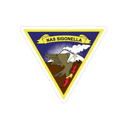 NAS Sigonella (U.S. Navy) Transparent STICKER Die-Cut Vinyl Decal 3 Inch Transparent - The Sticker Space