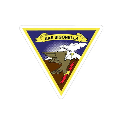 NAS Sigonella (U.S. Navy) Transparent STICKER Die-Cut Vinyl Decal 3 Inch Transparent - The Sticker Space
