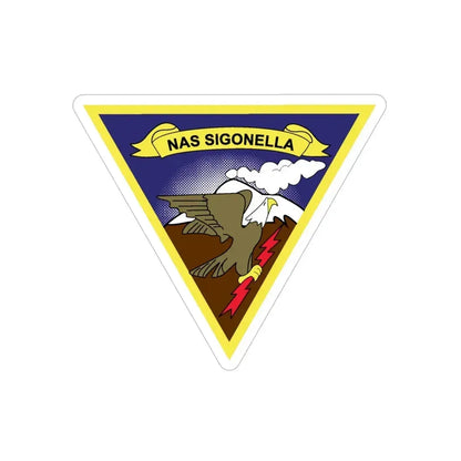 NAS Sigonella (U.S. Navy) Transparent STICKER Die-Cut Vinyl Decal 6 Inch Transparent - The Sticker Space