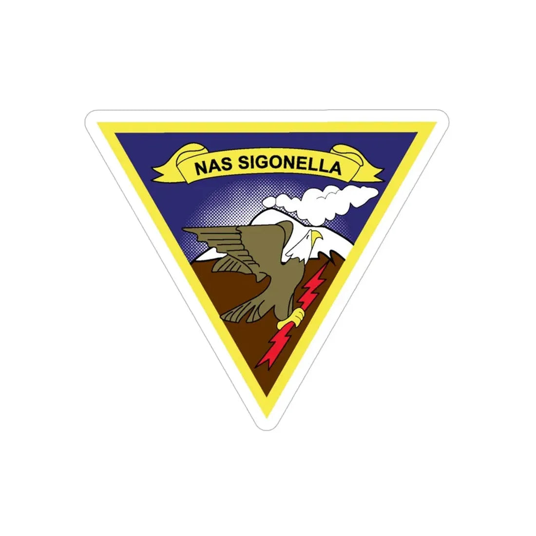 NAS Sigonella (U.S. Navy) Transparent STICKER Die-Cut Vinyl Decal - The Sticker Space