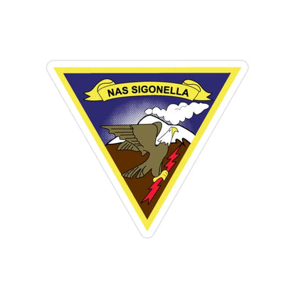 NAS Sigonella (U.S. Navy) Transparent STICKER Die-Cut Vinyl Decal - The Sticker Space