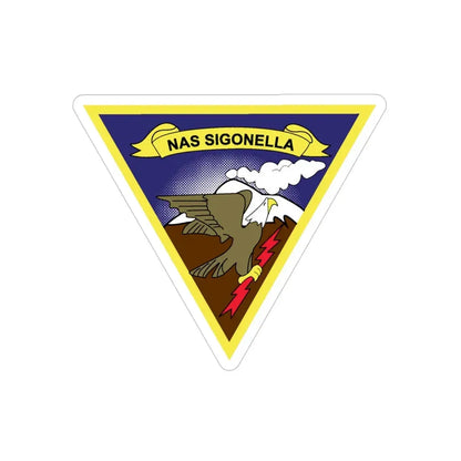 NAS Sigonella (U.S. Navy) Transparent STICKER Die-Cut Vinyl Decal - The Sticker Space