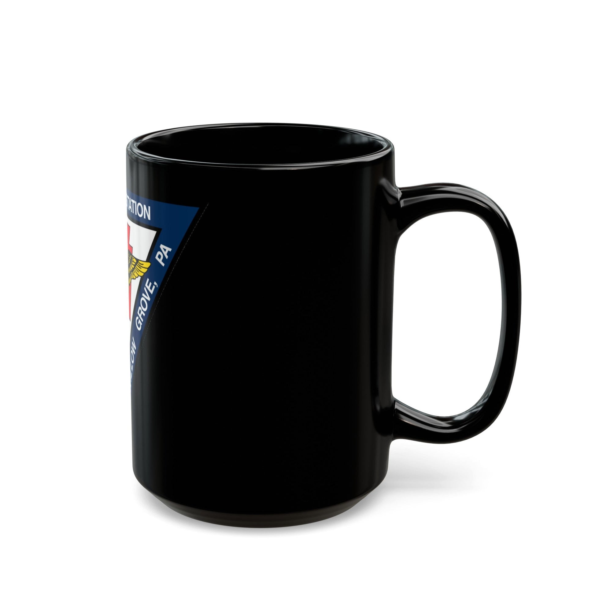 NAS Willow Grove Joint Reserve Base JRB (U.S. Navy) Black Coffee Mug-The Sticker Space