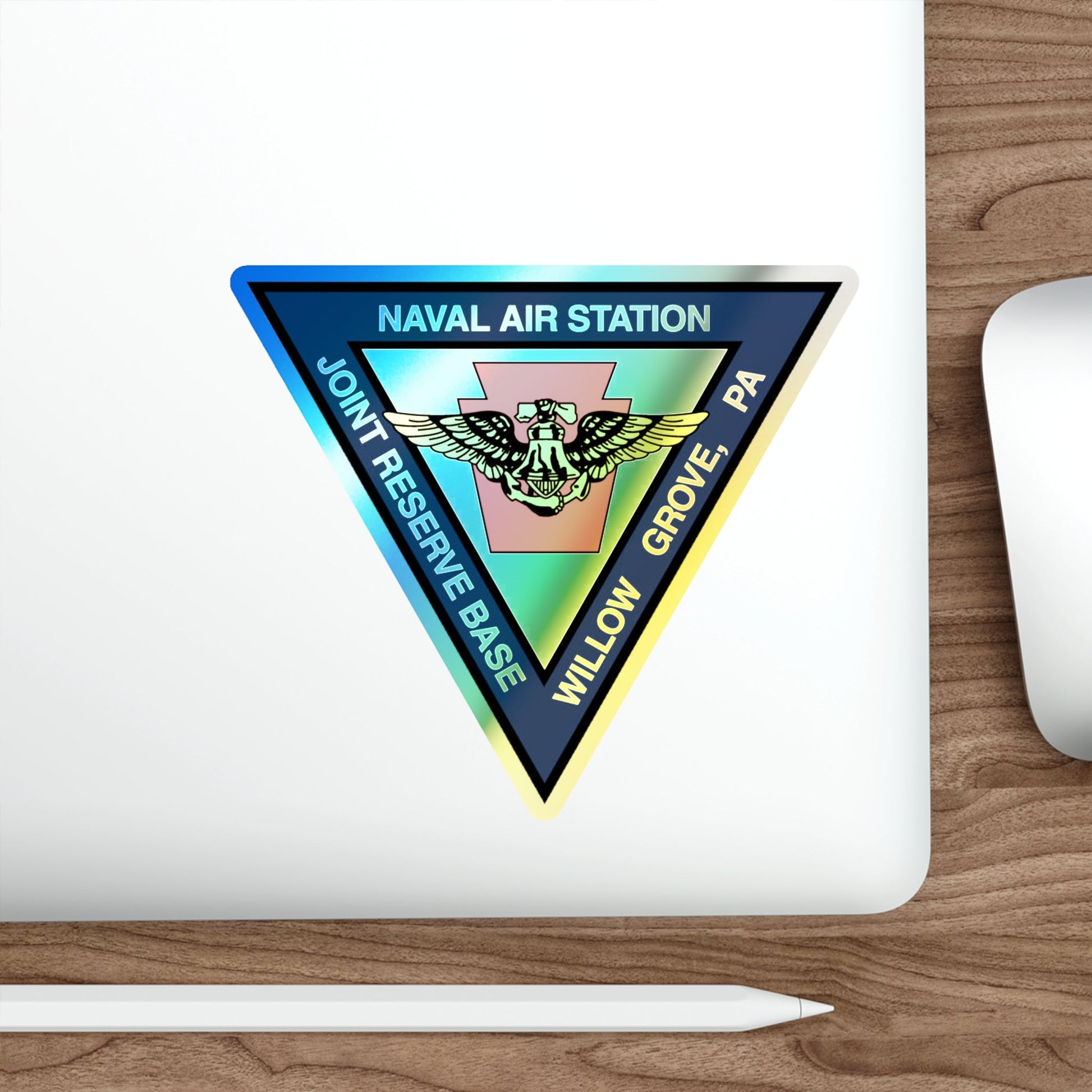 NAS Willow Grove Joint Reserve Base JRB (U.S. Navy) Holographic STICKER Die-Cut Vinyl Decal-The Sticker Space