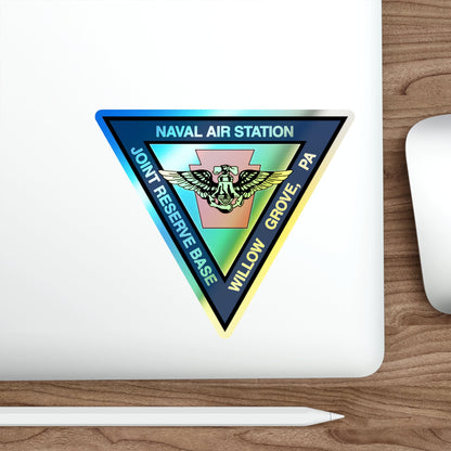 NAS Willow Grove Joint Reserve Base JRB (U.S. Navy) Holographic STICKER Die-Cut Vinyl Decal-The Sticker Space