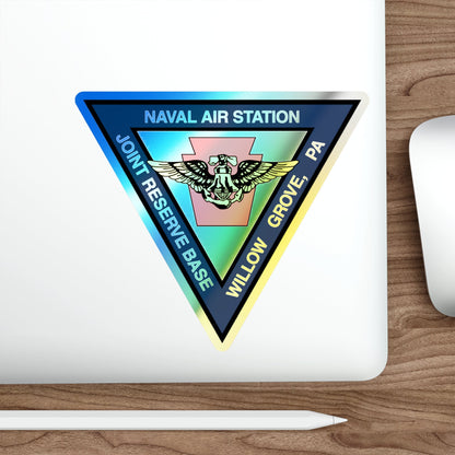 NAS Willow Grove Joint Reserve Base JRB (U.S. Navy) Holographic STICKER Die-Cut Vinyl Decal-The Sticker Space