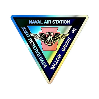NAS Willow Grove Joint Reserve Base JRB (U.S. Navy) Holographic STICKER Die-Cut Vinyl Decal - The Sticker Space