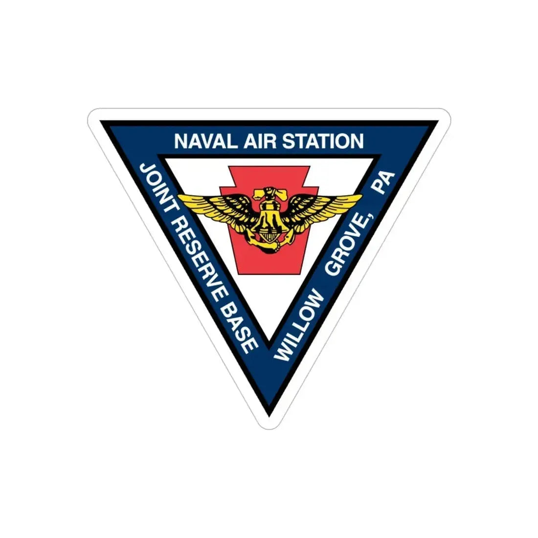 NAS Willow Grove Joint Reserve Base JRB (U.S. Navy) Transparent STICKER Die-Cut Vinyl Decal 5 Inch Transparent - The Sticker Space