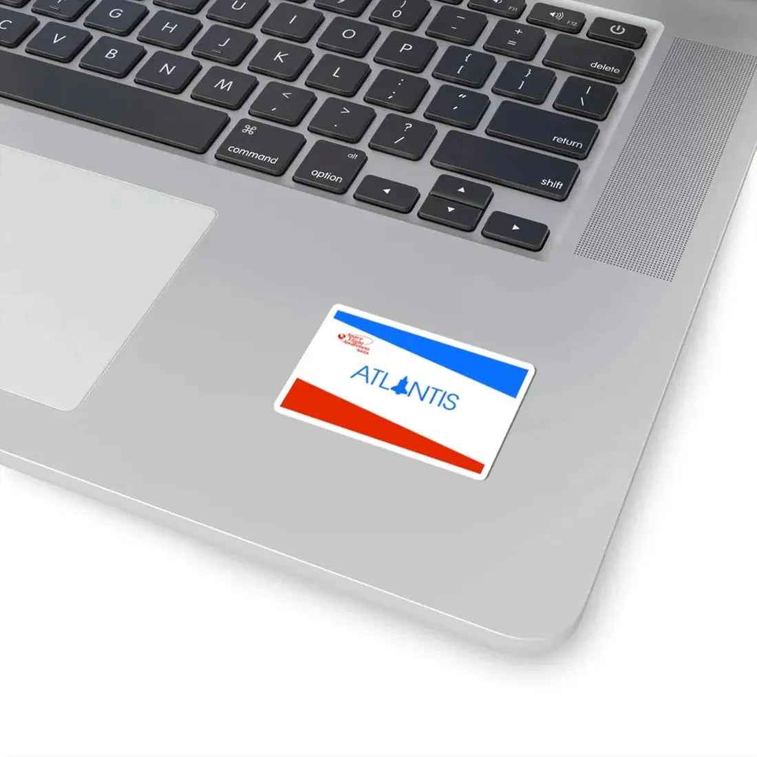 NASA Atlantis Shuttle Flag (United States) STICKER Vinyl Kiss-Cut Decal - The Sticker Space