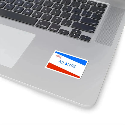 NASA Atlantis Shuttle Flag (United States) STICKER Vinyl Kiss-Cut Decal - The Sticker Space