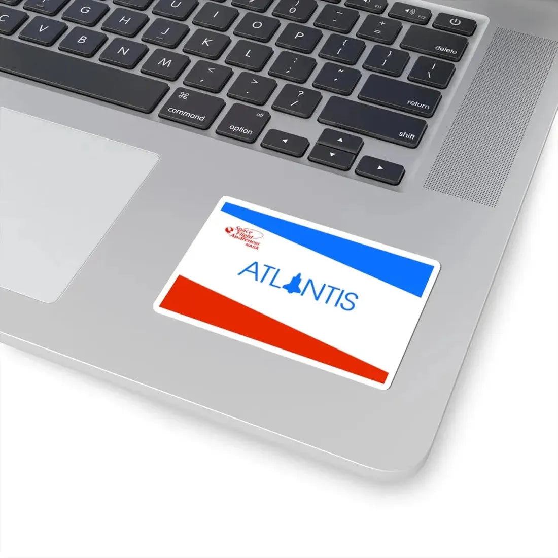 NASA Atlantis Shuttle Flag (United States) STICKER Vinyl Kiss-Cut Decal - The Sticker Space