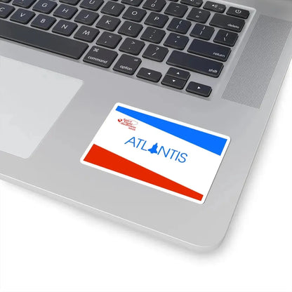 NASA Atlantis Shuttle Flag (United States) STICKER Vinyl Kiss-Cut Decal - The Sticker Space