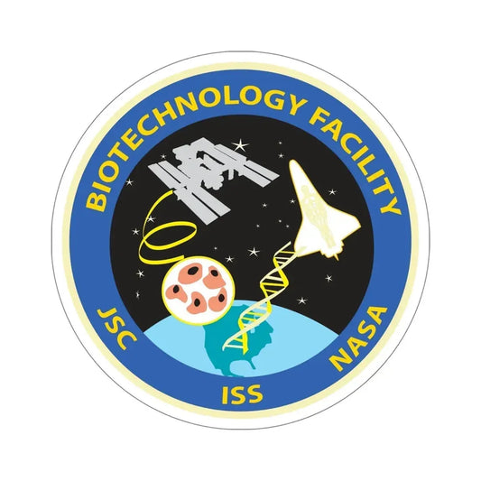 NASA Biotechnology Facility Science and Engineering Research and Development BTF Laboratory at the Johnson Space Center STICKER Vinyl Die-Cut Decal 6 Inch - The Sticker Space