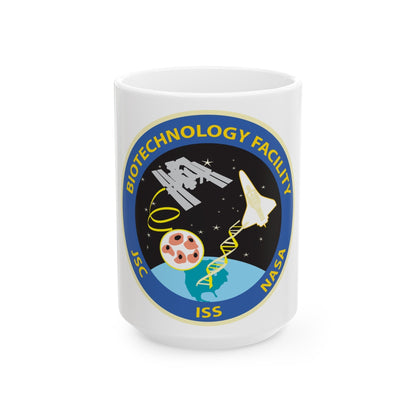 NASA Biotechnology Facility Science and Engineering Research and Development BTF Laboratory at the Johnson Space Center - White Coffee Mug-15oz-The Sticker Space