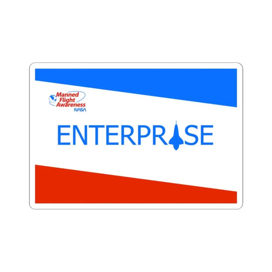 NASA Enterprise Shuttle Flag (United States) STICKER Vinyl Kiss-Cut Decal 2 Inch White - The Sticker Space