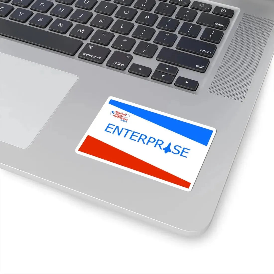 NASA Enterprise Shuttle Flag (United States) STICKER Vinyl Kiss-Cut Decal - The Sticker Space