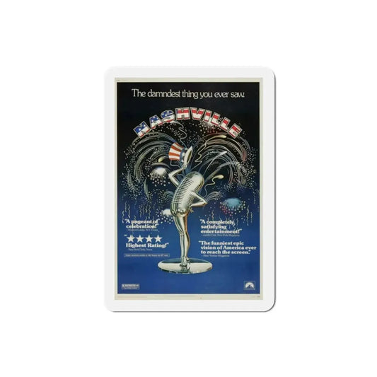 Nashville 1975 Movie Poster Refrigerator Magnet 2 Inch - The Sticker Space