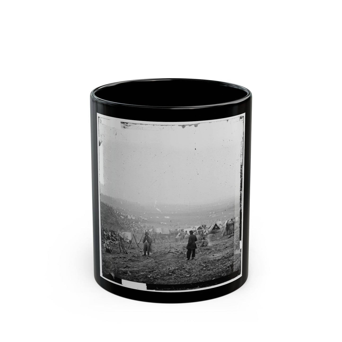 Nashville, Tenn. Federal Outer Line (U.S. Civil War) Black Coffee Mug-11oz-The Sticker Space