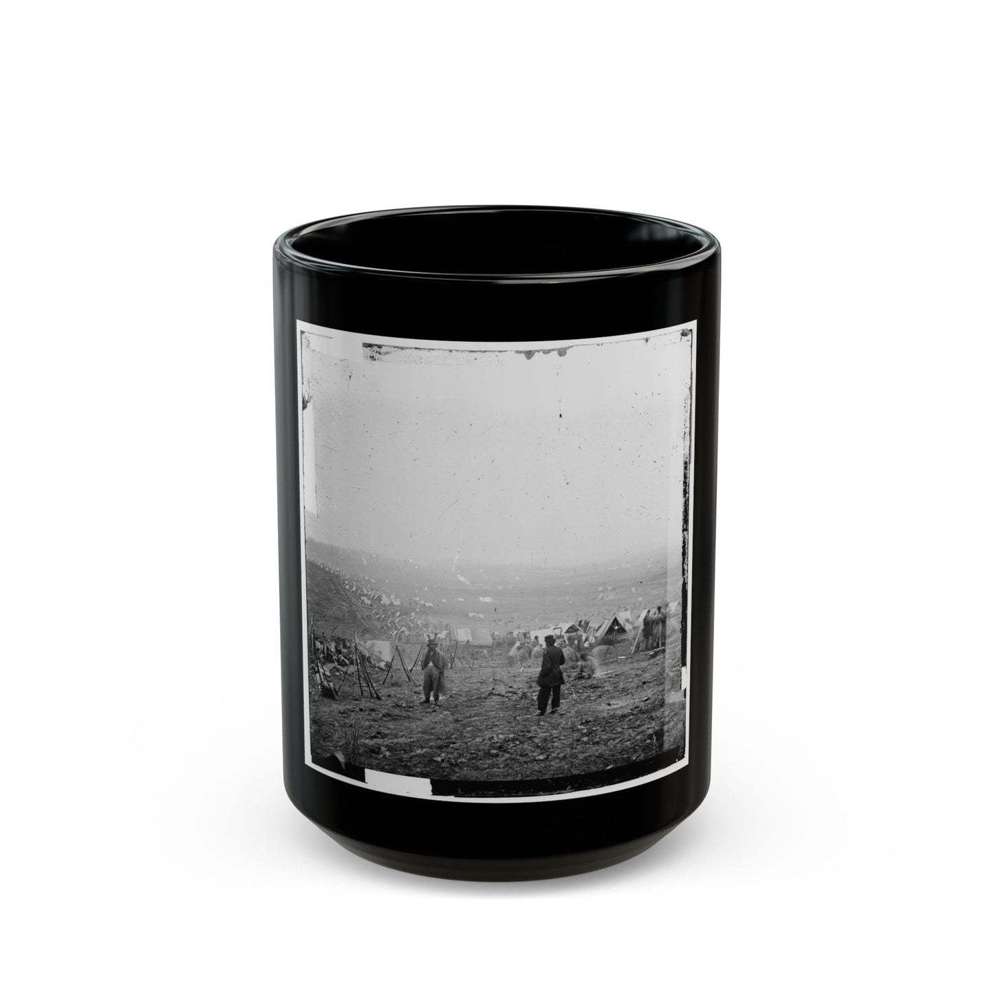 Nashville, Tenn. Federal Outer Line (U.S. Civil War) Black Coffee Mug-15oz-The Sticker Space