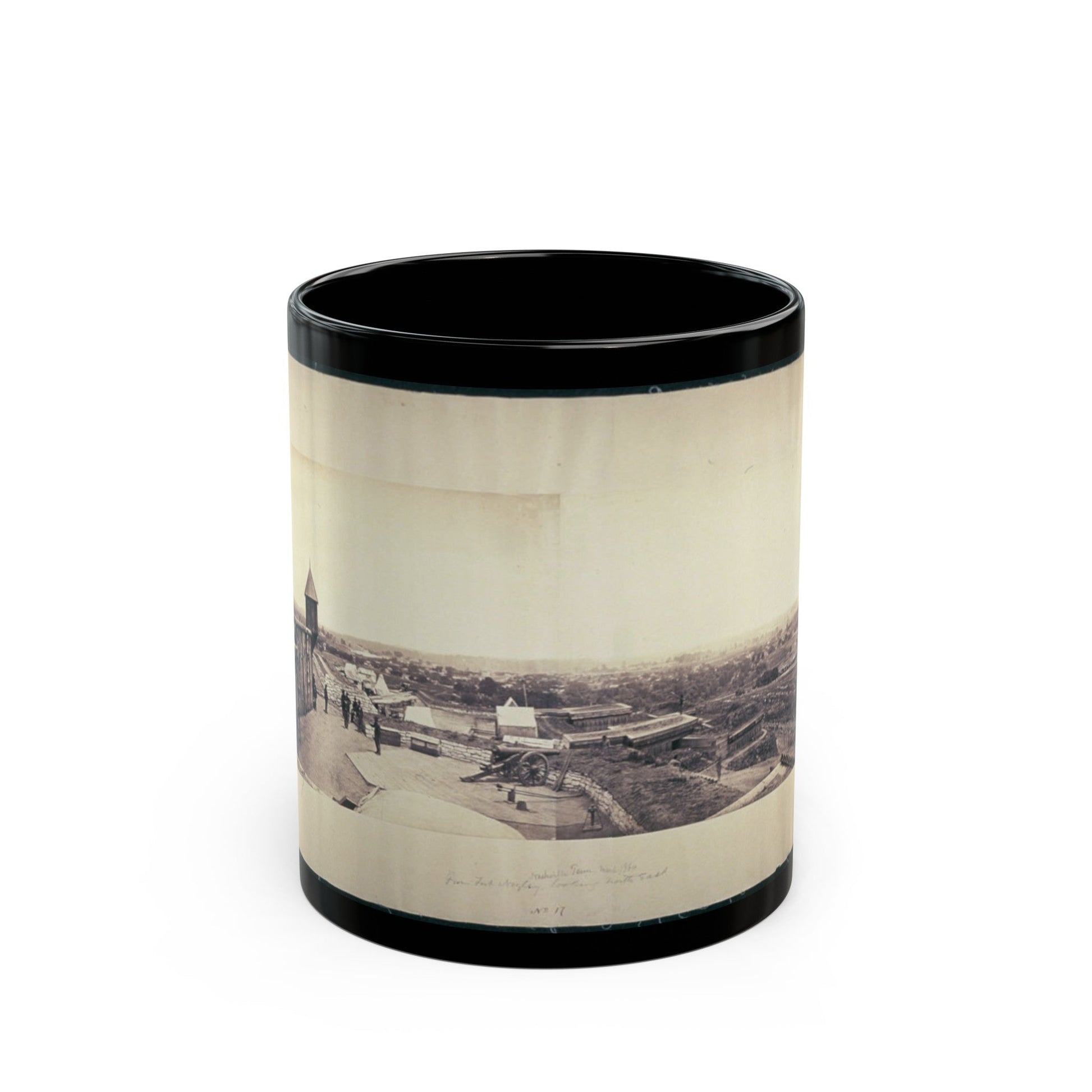 Nashville, Tenn., From Fort Negley Looking Northeast (U.S. Civil War) Black Coffee Mug-11oz-The Sticker Space