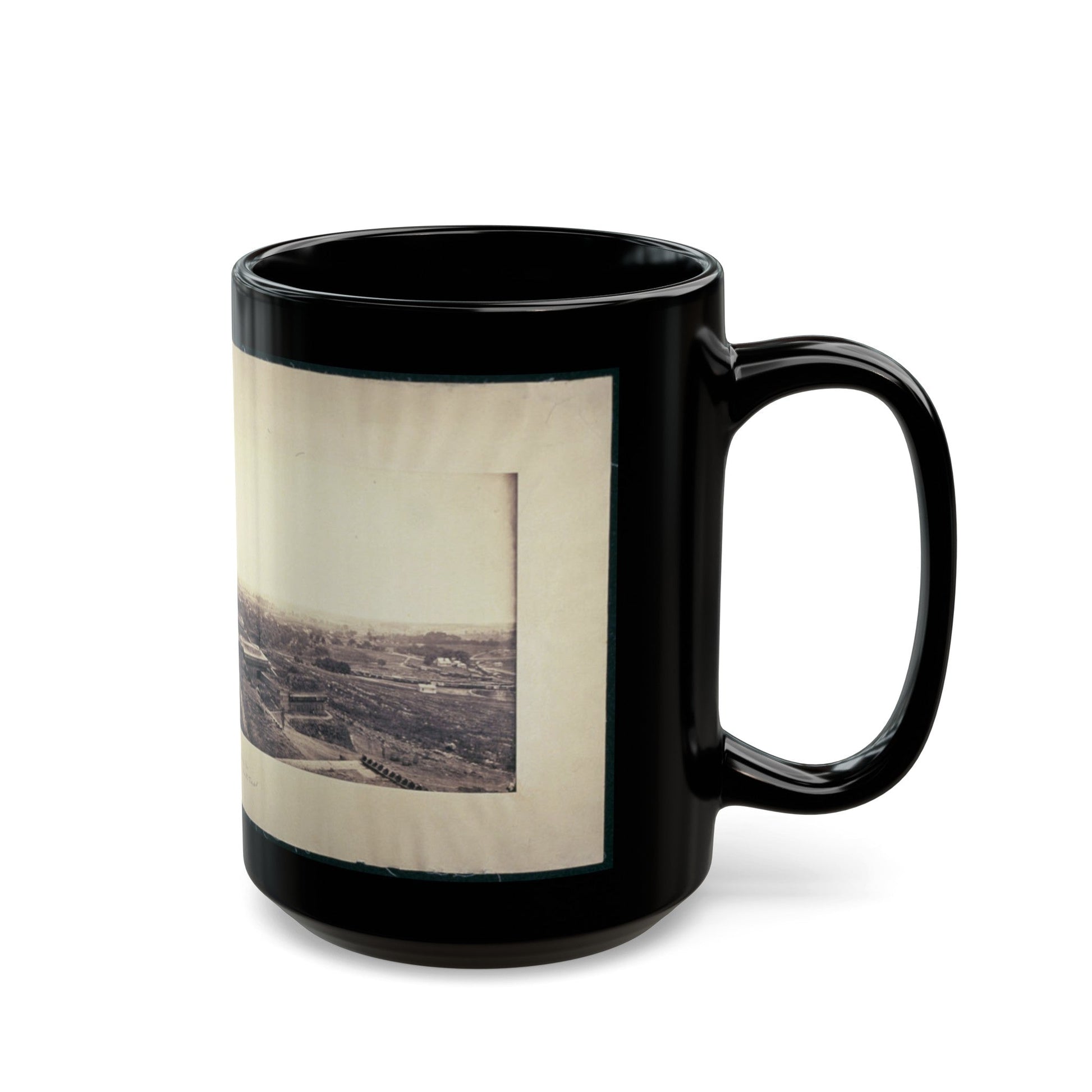 Nashville, Tenn., From Fort Negley Looking Northeast (U.S. Civil War) Black Coffee Mug-The Sticker Space