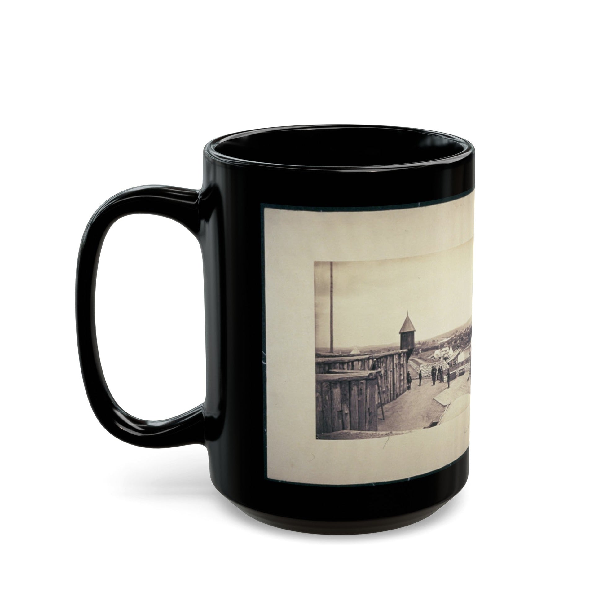 Nashville, Tenn., From Fort Negley Looking Northeast (U.S. Civil War) Black Coffee Mug-The Sticker Space