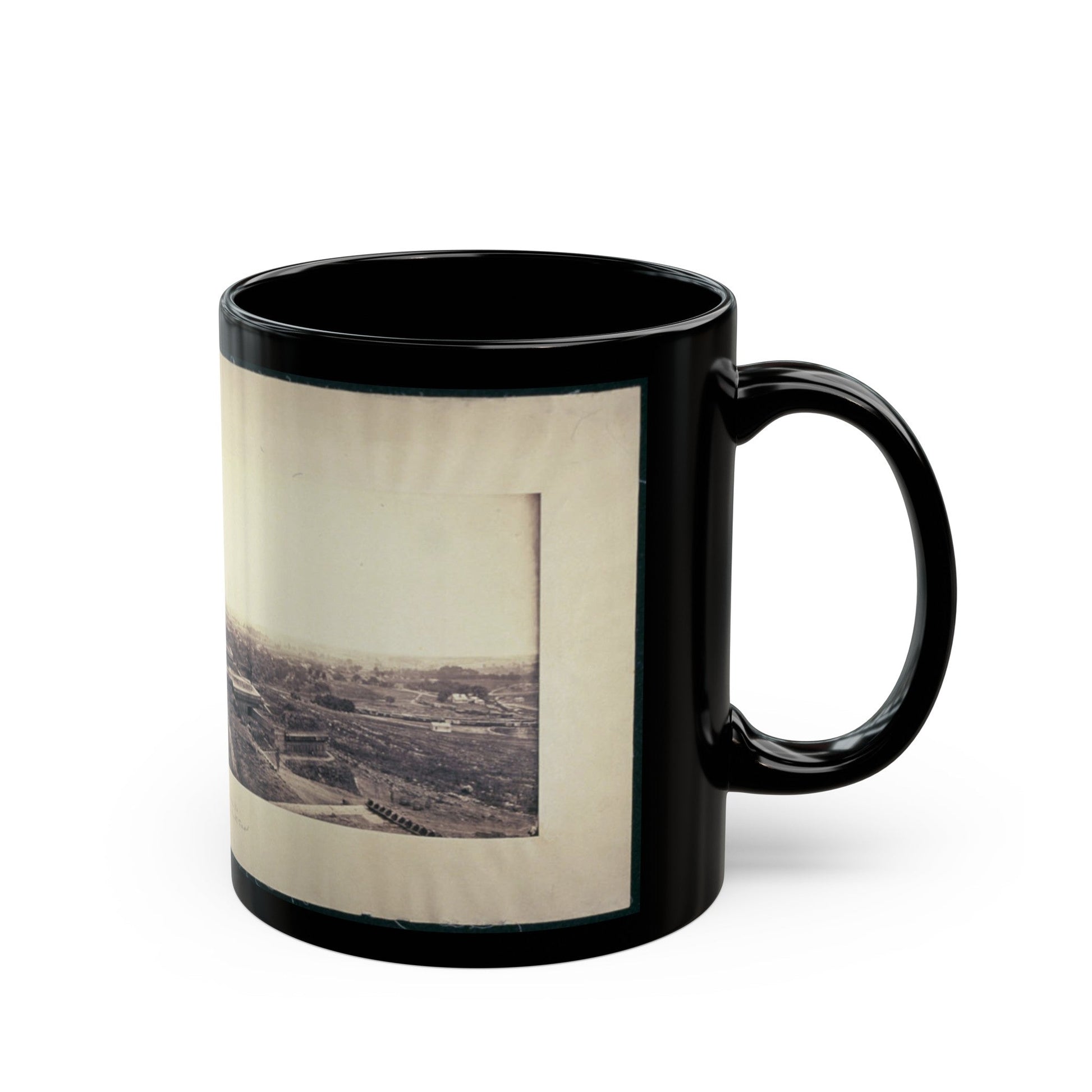 Nashville, Tenn., From Fort Negley Looking Northeast (U.S. Civil War) Black Coffee Mug-The Sticker Space