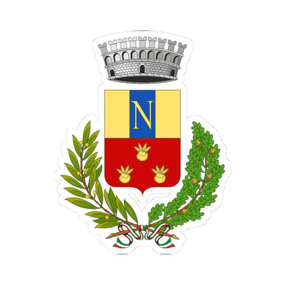 Nasino-Stemma (Italy) (Coat of Arms) STICKER Vinyl Kiss-Cut Decal 3 Inch White - The Sticker Space