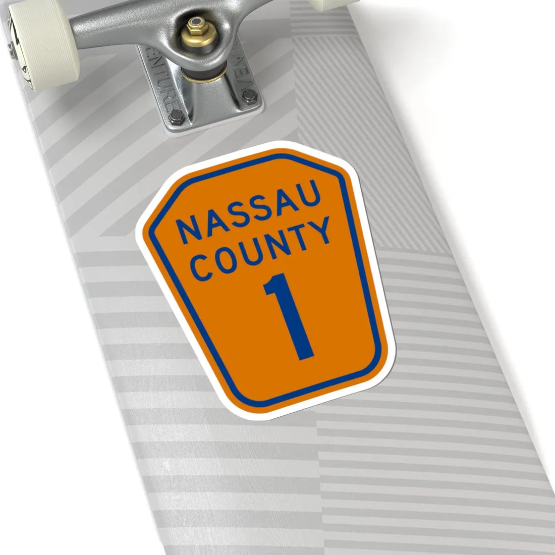Nassau County 1 NY (New York) (Road Sign) STICKER Vinyl Kiss-Cut Decal - The Sticker Space