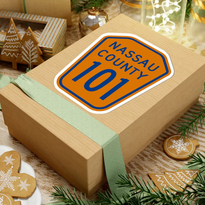 Nassau County 101 NY (New York) (Road Sign) STICKER Vinyl Kiss-Cut Decal - The Sticker Space