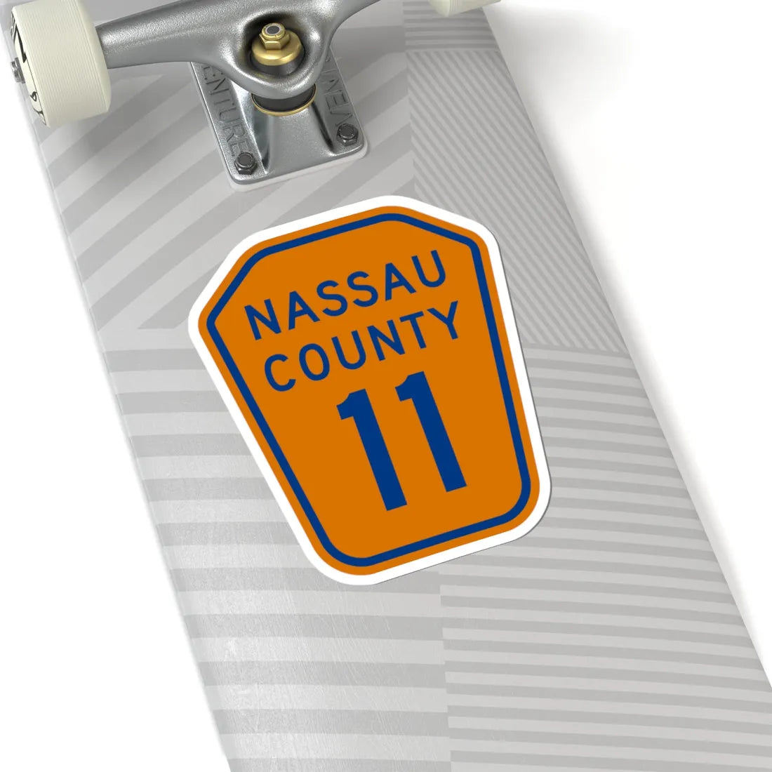 Nassau County 11 NY (New York) (Road Sign) STICKER Vinyl Kiss-Cut Decal - The Sticker Space