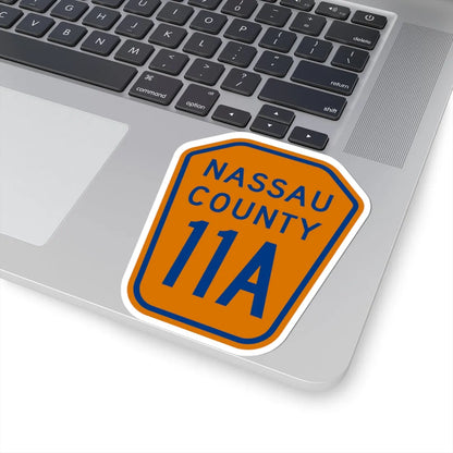 Nassau County 11A NY (New York) (Road Sign) STICKER Vinyl Kiss-Cut Decal - The Sticker Space