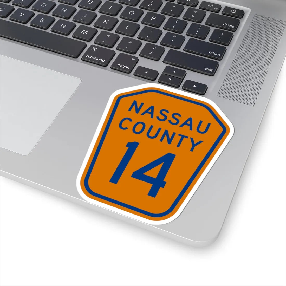 Nassau County 14 NY (New York) (Road Sign) STICKER Vinyl Kiss-Cut Decal - The Sticker Space