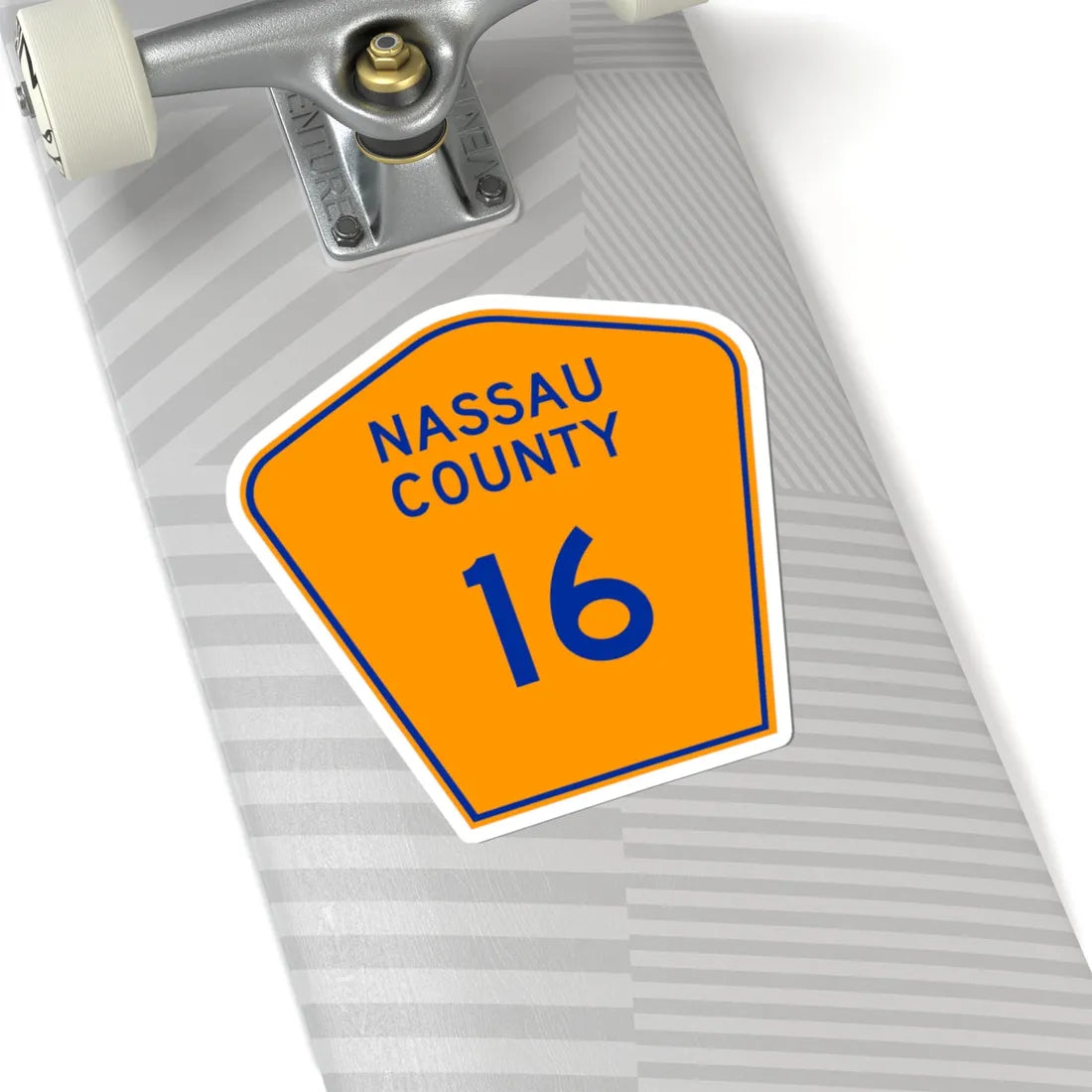 Nassau County 16 NY (New York) (Road Sign) STICKER Vinyl Kiss-Cut Decal - The Sticker Space