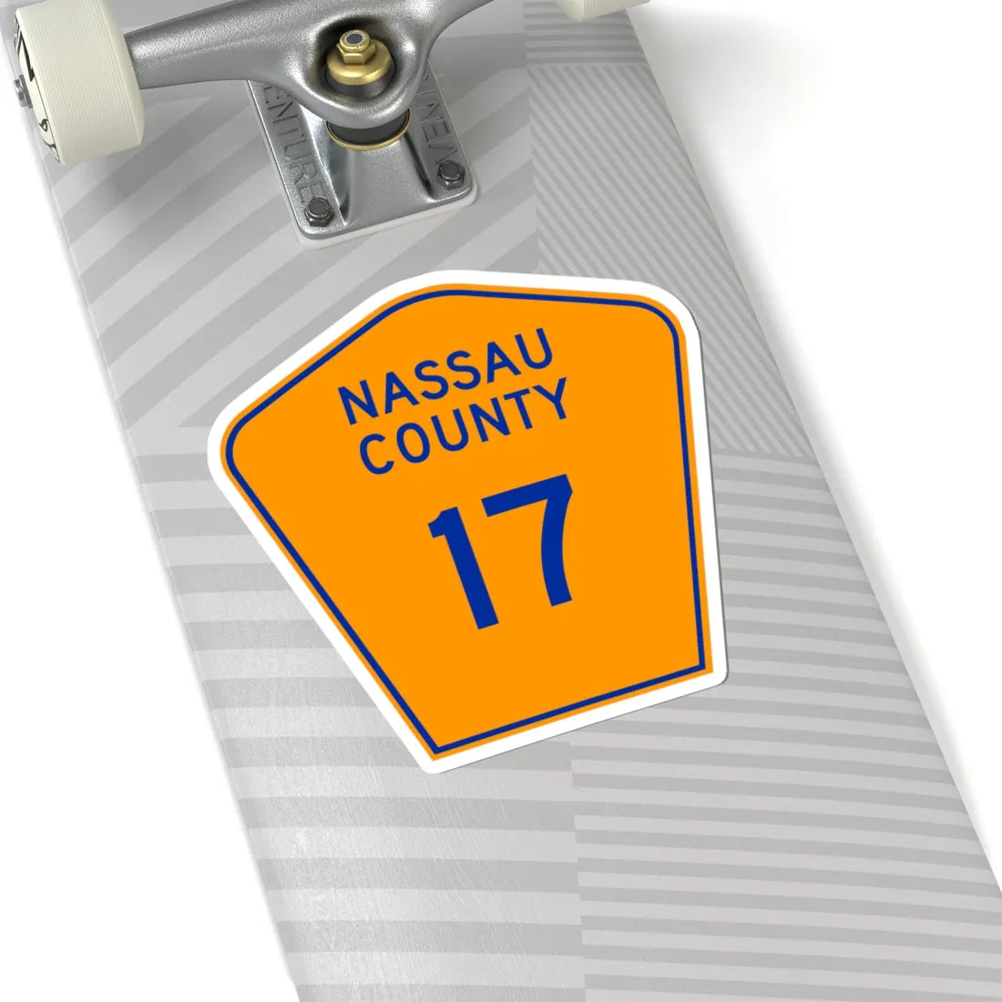Nassau County 17 NY (New York) (Road Sign) STICKER Vinyl Kiss-Cut Decal - The Sticker Space