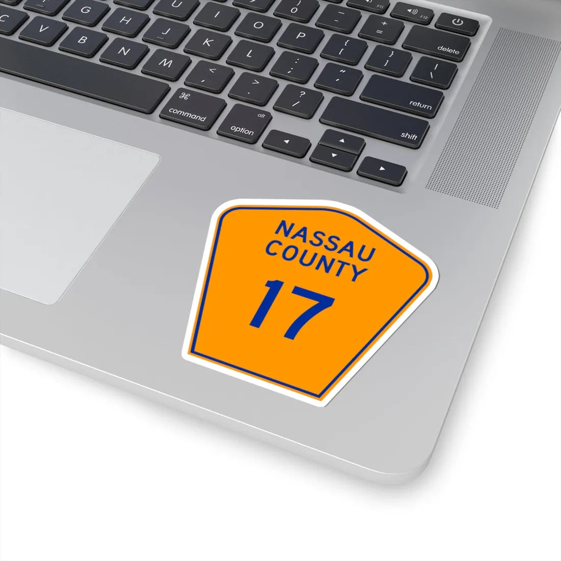 Nassau County 17 NY (New York) (Road Sign) STICKER Vinyl Kiss-Cut Decal - The Sticker Space