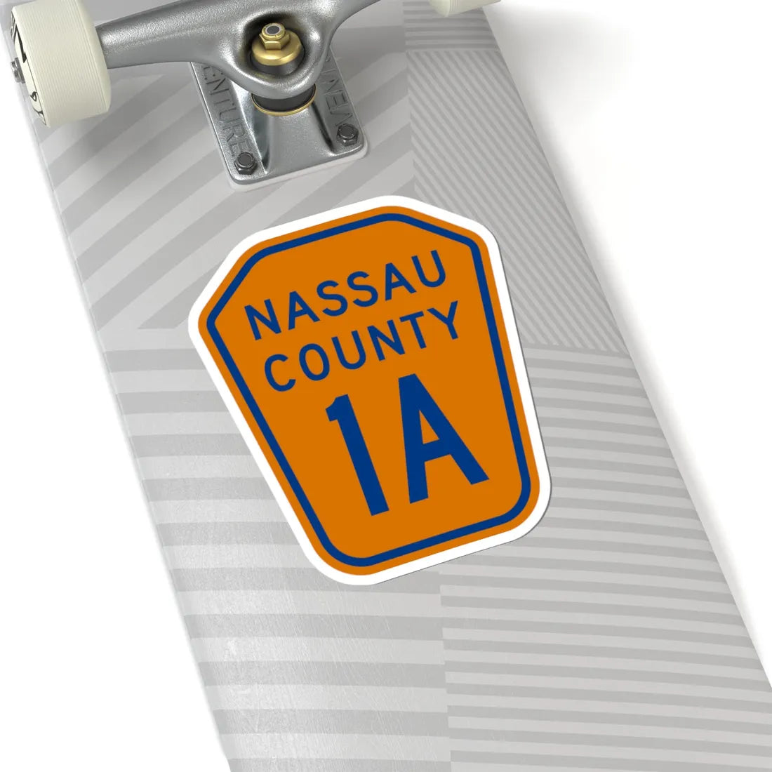Nassau County 1A NY (New York) (Road Sign) STICKER Vinyl Kiss-Cut Decal - The Sticker Space