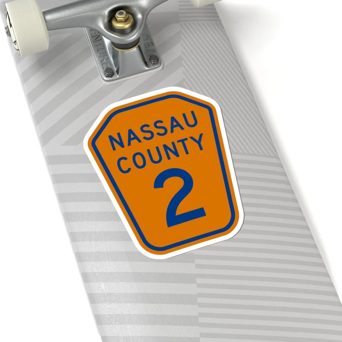 Nassau County 2 NY (New York) (Road Sign) STICKER Vinyl Kiss-Cut Decal - The Sticker Space